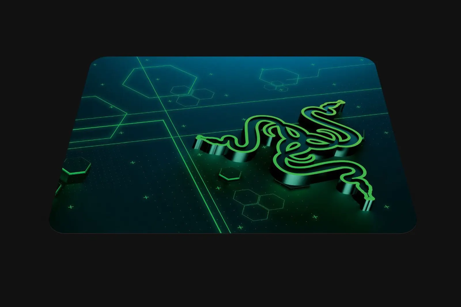 მაუს პადი Razer Mouse Pad Goliathus Mobile, S (215x270x1.5mm), black-green