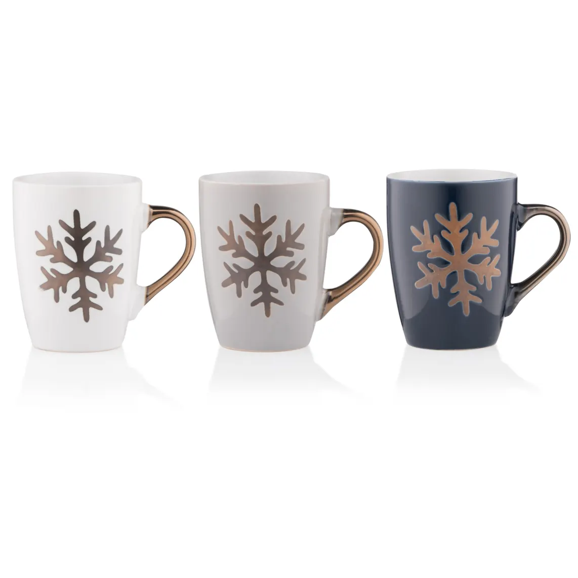 კათხა Ardesto Mug Christmas Snowflake, 320ml, ceramic, in assortment