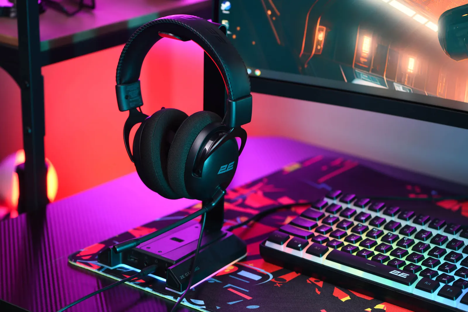 ყურსასმენი 2E GAMING Headset HG310 V2, mini-jack, 1.5m, black