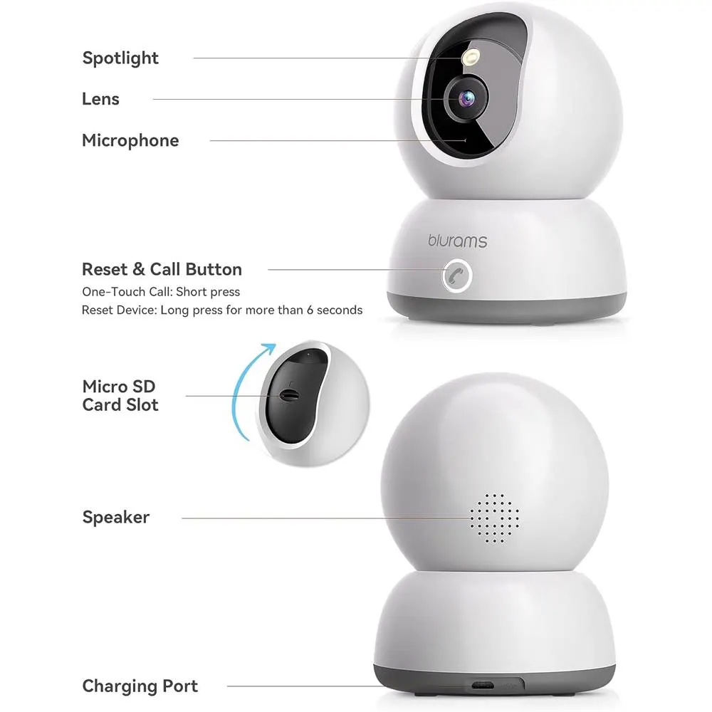 Blurams A31C Lumi, Indoor Security Camera, White