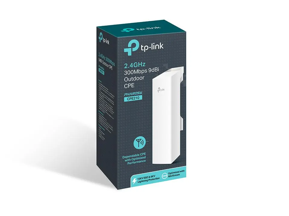 TP-Link, CPE210, N300 Wireless 2.4GHz