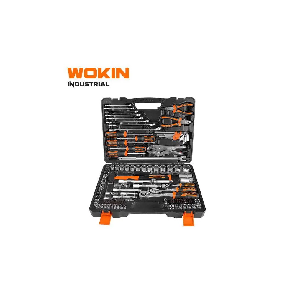 ხელსაწყოების ნაკრები Wokin 155913, 137Pcs Tool Set, Black/Silver
