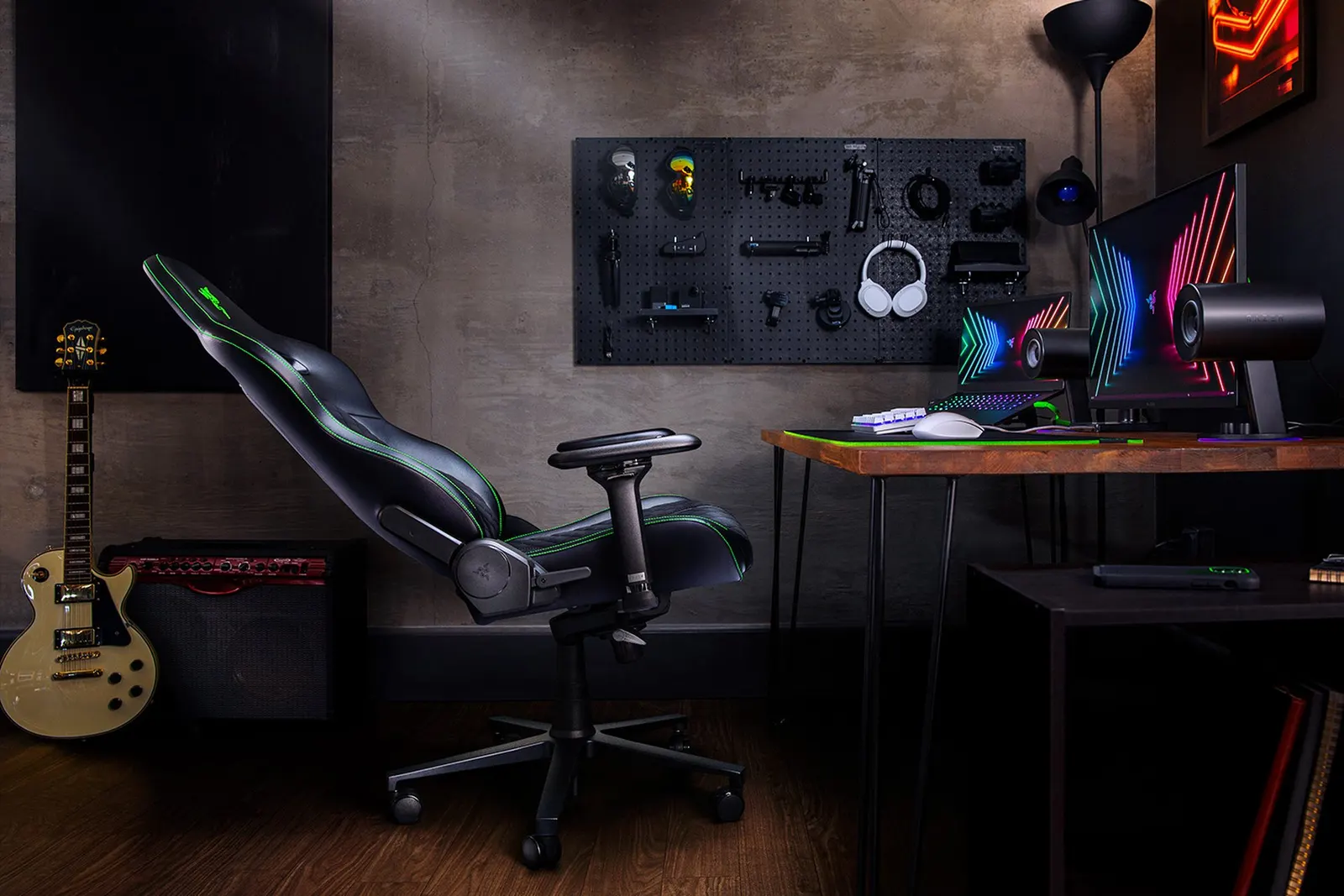 გეიმერული სავარძელი RAZER Gaming chair Enki Black/Green