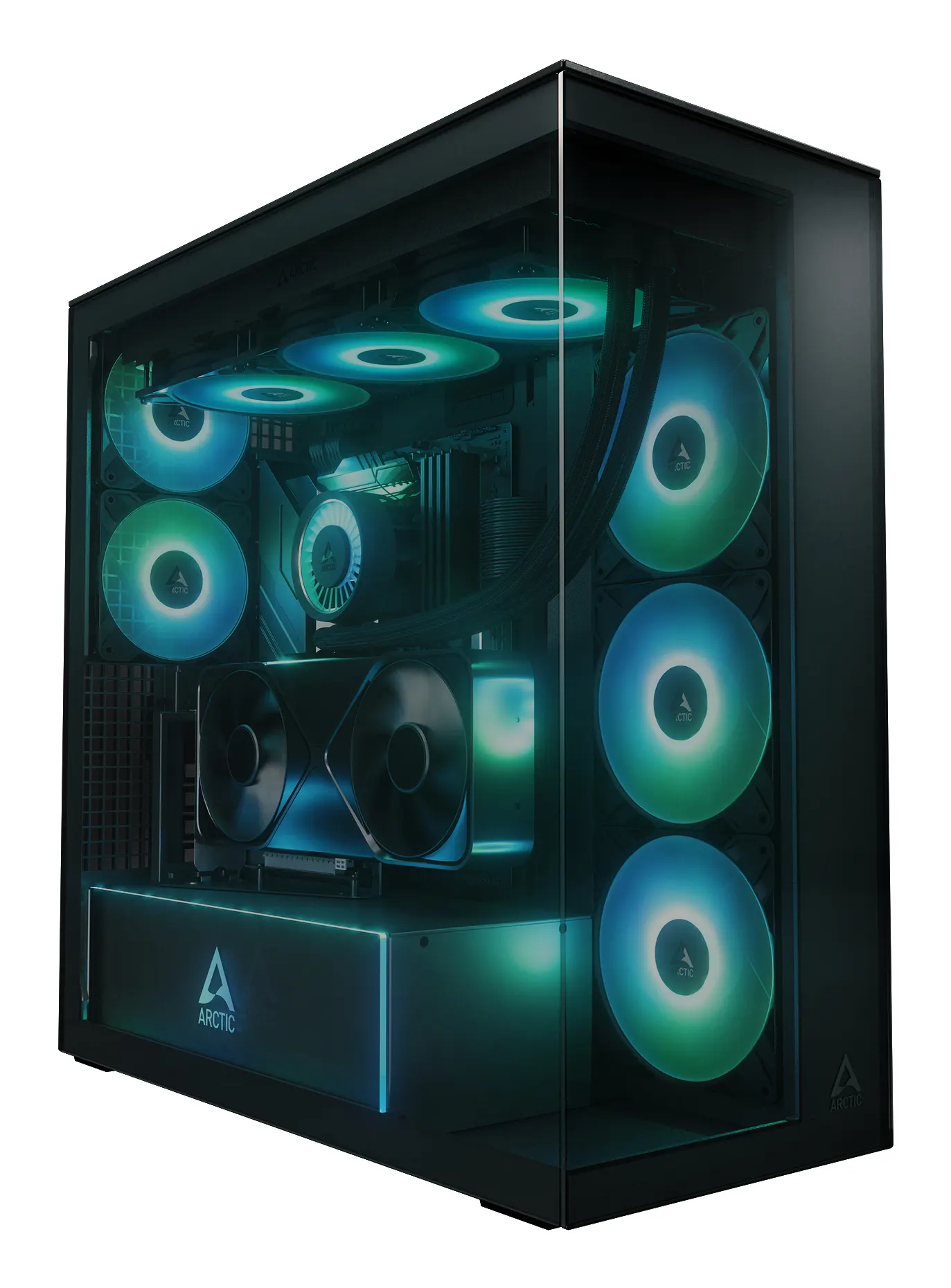 ქეისი Arctic Xtender VG E-ATX Full Tower Black