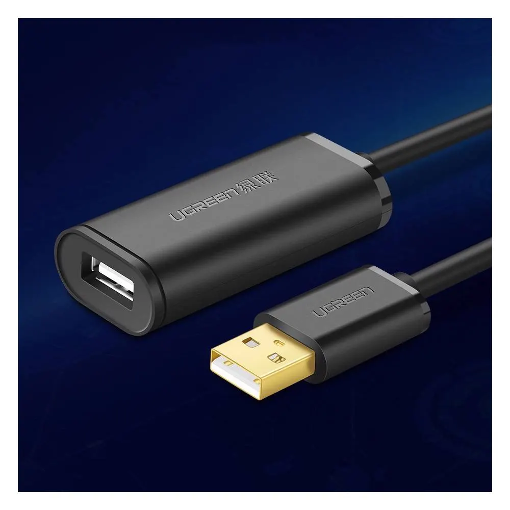 UGREEN US121 (10319) USB 2.0 Active Extension Cable, 5m, Black