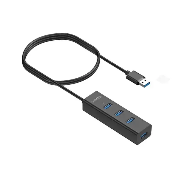 Y-3089V02, UNITEK, 4-Port USB-A 5Gbps Hub with 1.2M Cable Length