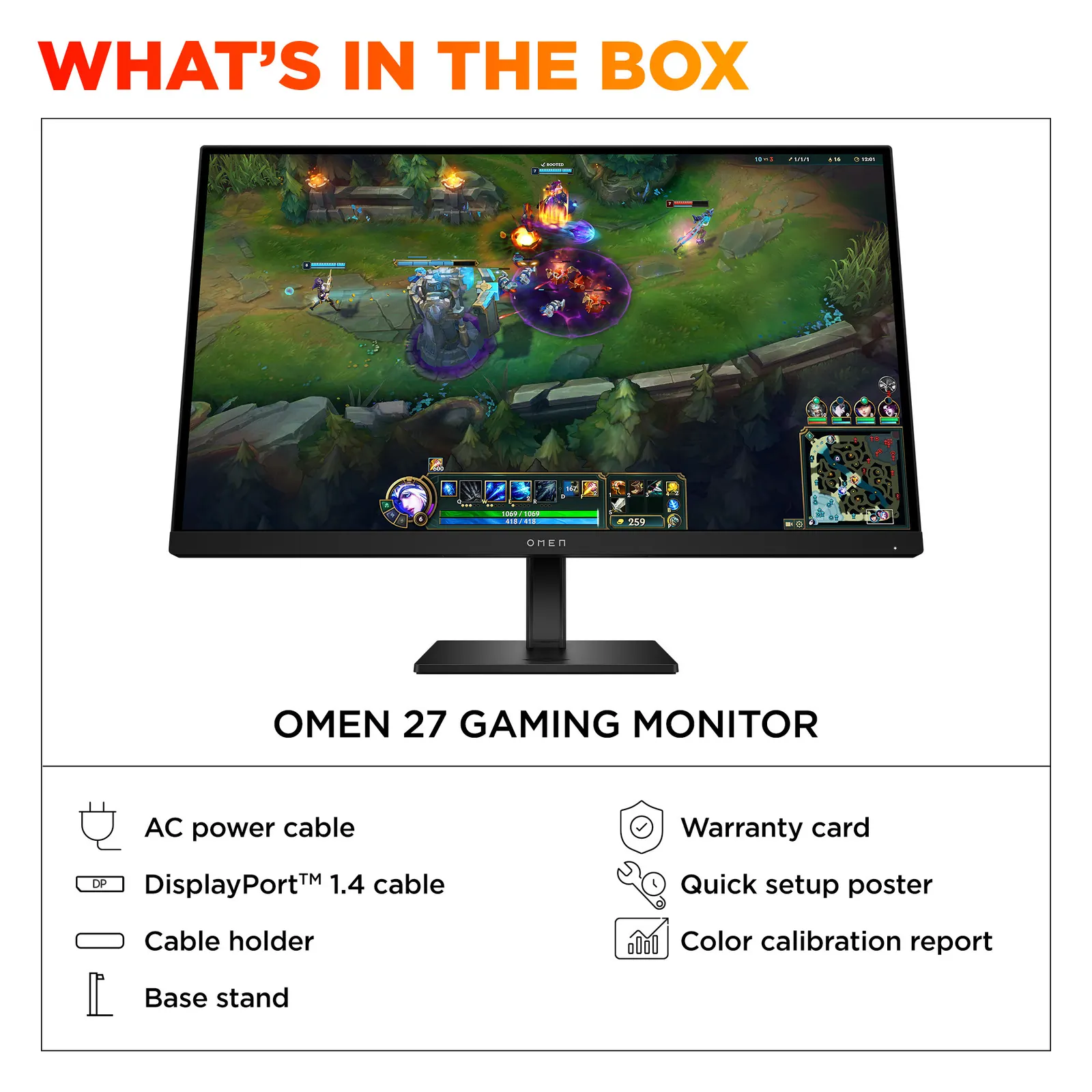 OMEN 27 inch FHD 180Hz Gaming Monitor - OMEN 27 G2