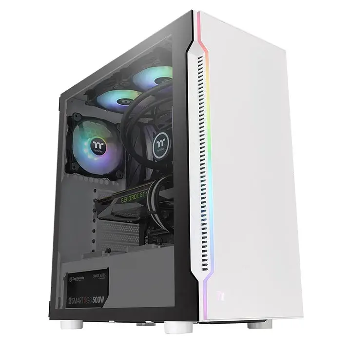 Thermaltake, H200 TG Snow RGB Case White