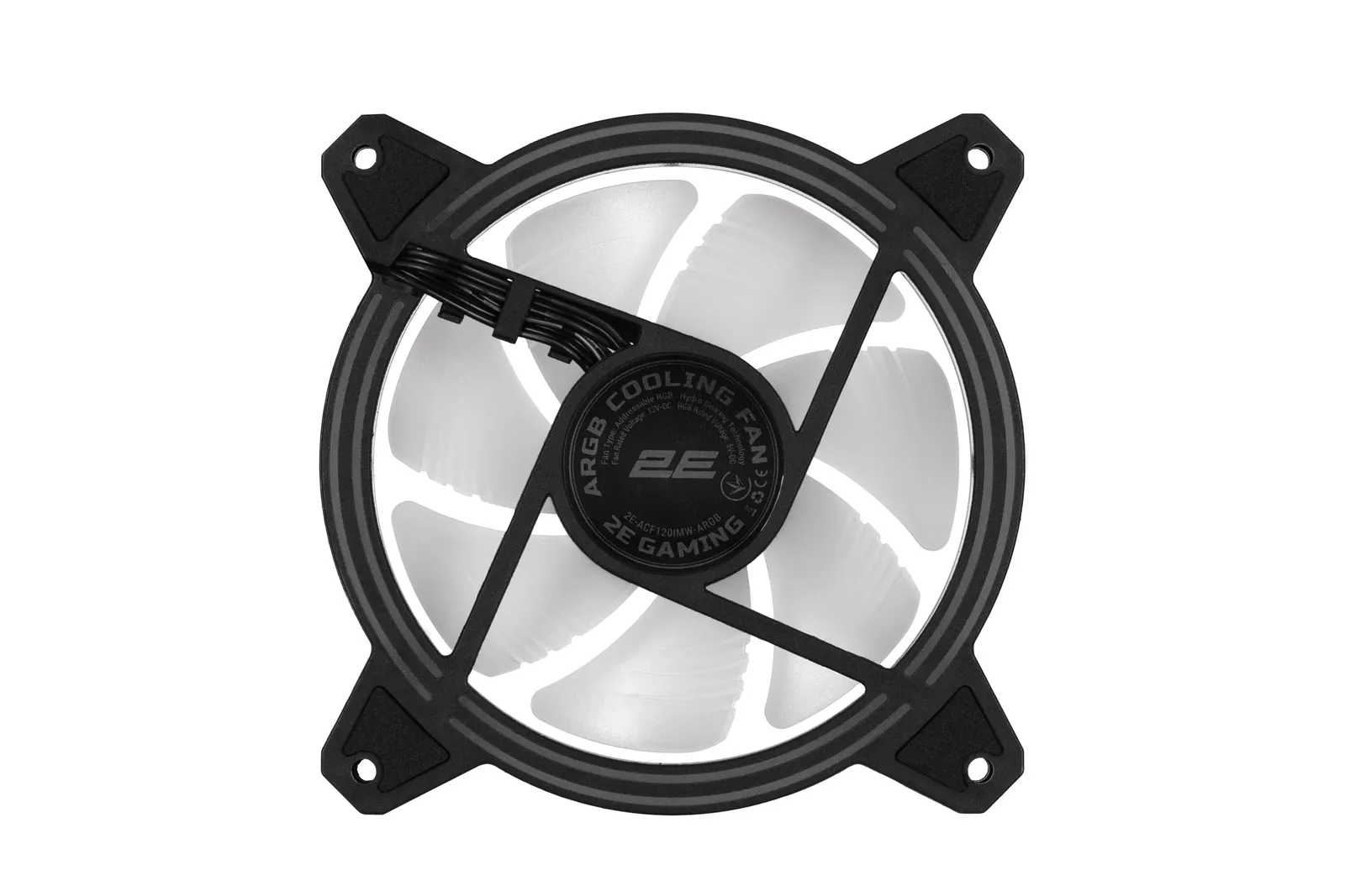 ქეისის ვენტილატორი 2E GAMING Case Fan Air Cool Infinity M ACF120IMW-ARGB 120mm 1200rpm 3pin, 3pin +5VARGB 22dBa black