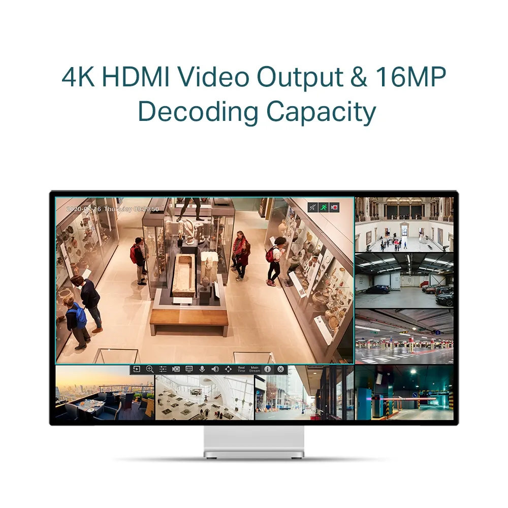 IP კამერა TP-Link VIGI 4 Channel Video Recorder PoE