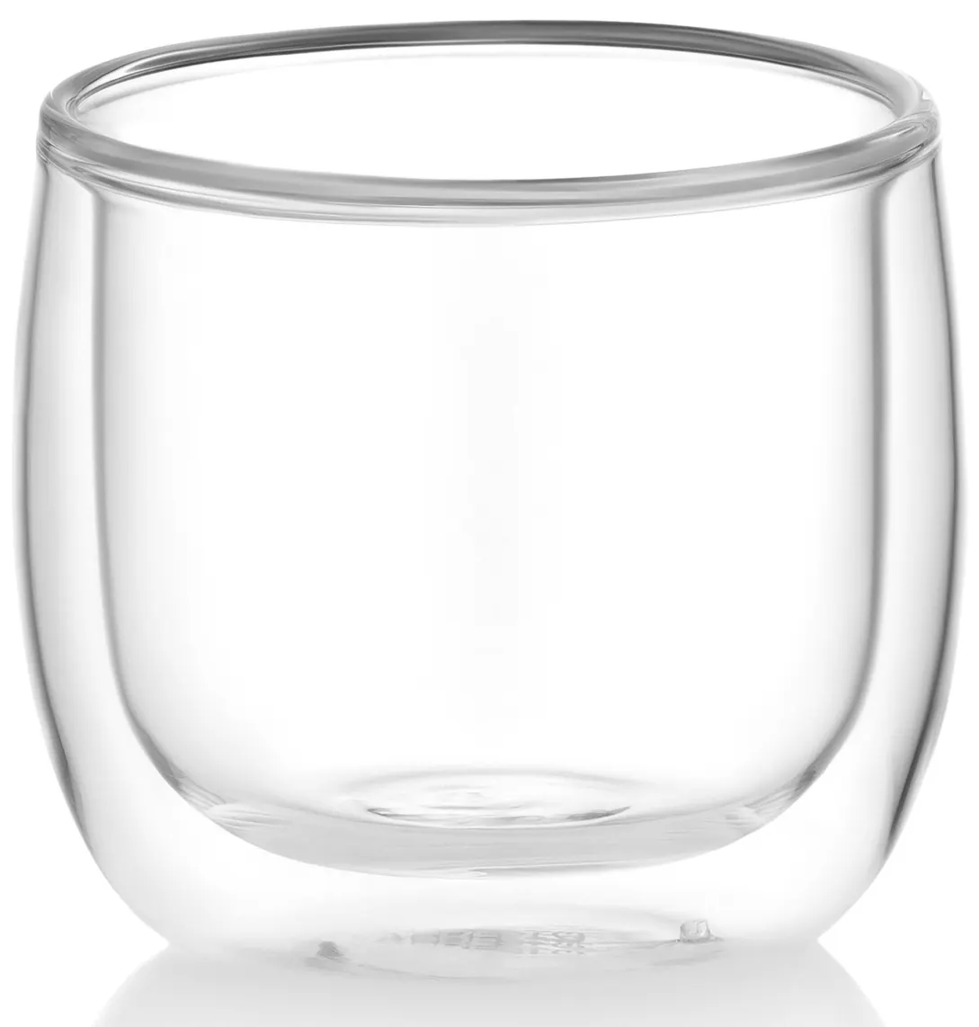 Double wall mug set ARDESTO, 260ml, 2pcs, borosilicate glass, transparent