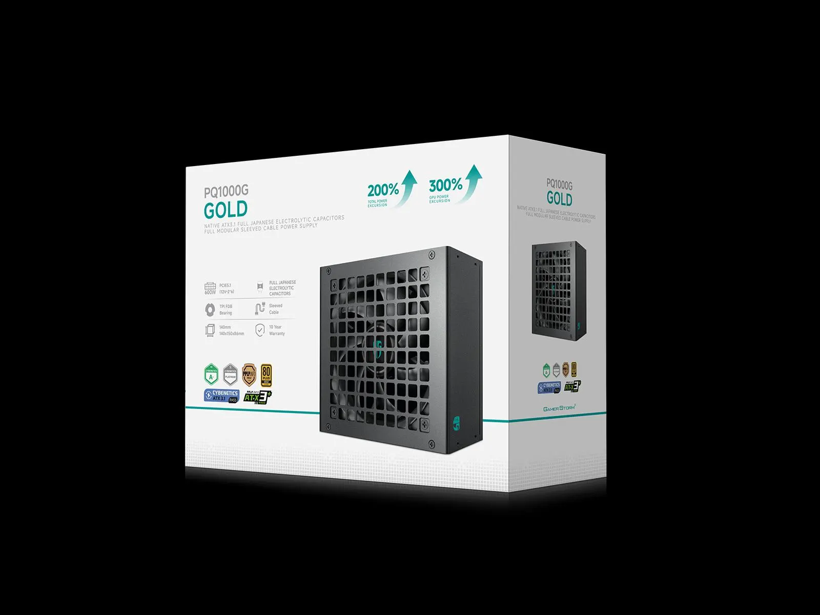 კვების ბლოკი Deepcool, PQ1000G, PSU, Black