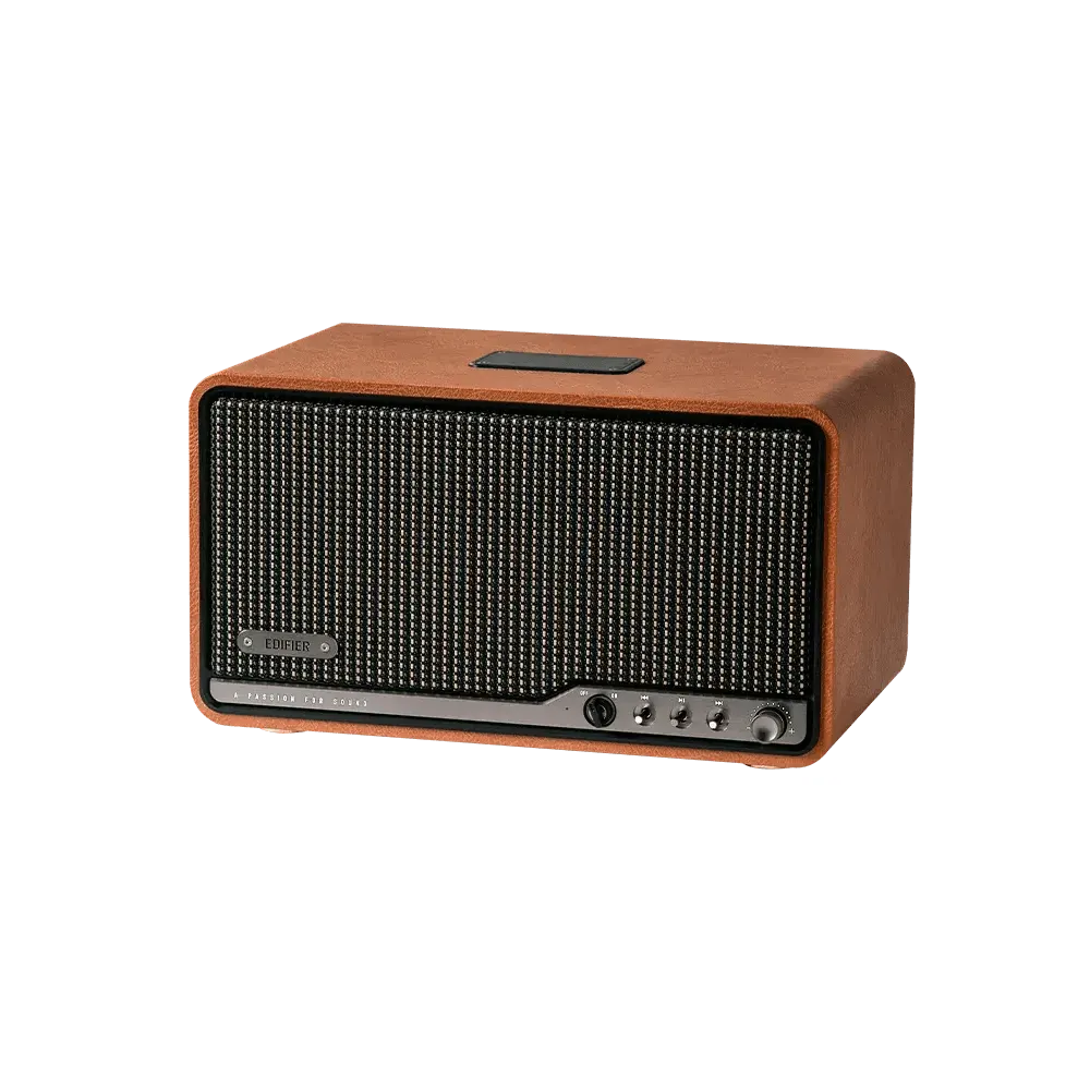 დინამიკი Edifier S300 80W, Bluetooth, WiFi (Apple AirPlay), Type-C, AUX, Hi-Fi Tabletop Speaker, Hi-Res Audio LDAC Brown
