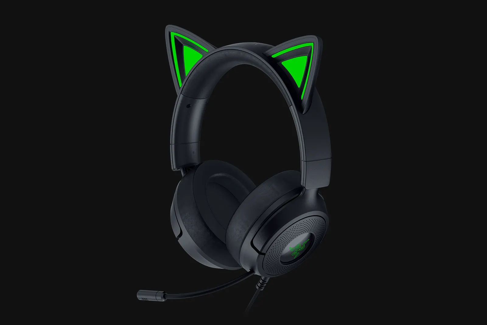 ყურსასმენი Razer Headset Kraken Kitty V3 X, mini-jack, 1.3m, black