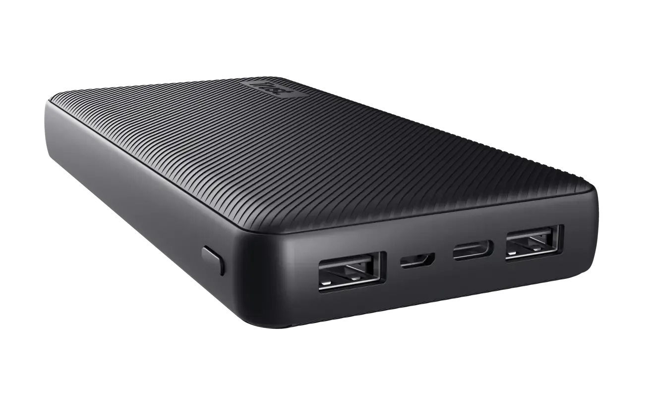 TRUST, 24676, PRIMO ECO, 20000 USB-C micro-USB,3.0A/15W, USB-C, Black.