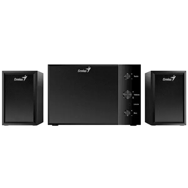 დინამიკი Genius, SW-2.1 350 Hi-Fi Speaker Black Wood