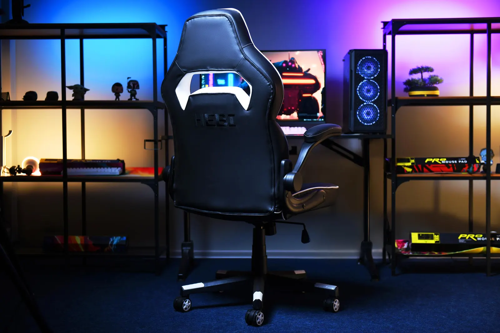 2E GAMING Chair HEBI Black/White