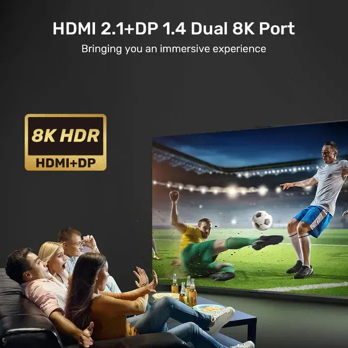 D1079A, UNITEK, Docking Station, 12-in-1 USB 4 (2*Type C 10Gb+USB 10Gb+2*USB+SD/Micro+DP+HDMI 8K+Audio+1Gb Lan+PD 100W), Bla