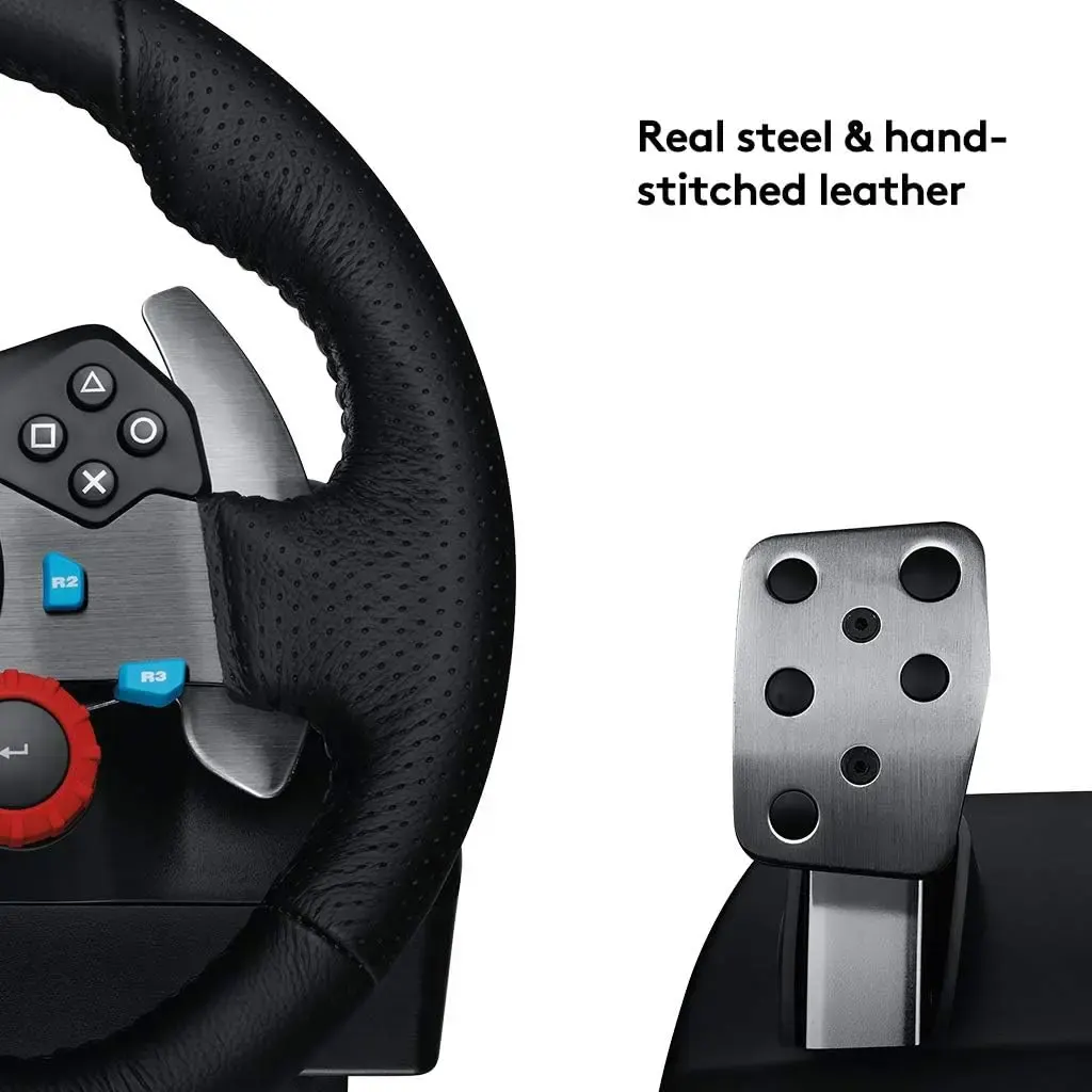 G29, LOGITECH Driving Force Racing Wheel Xbox, PlayStation 5,4,3 and PC , BLACK - USB (L941-000112 )