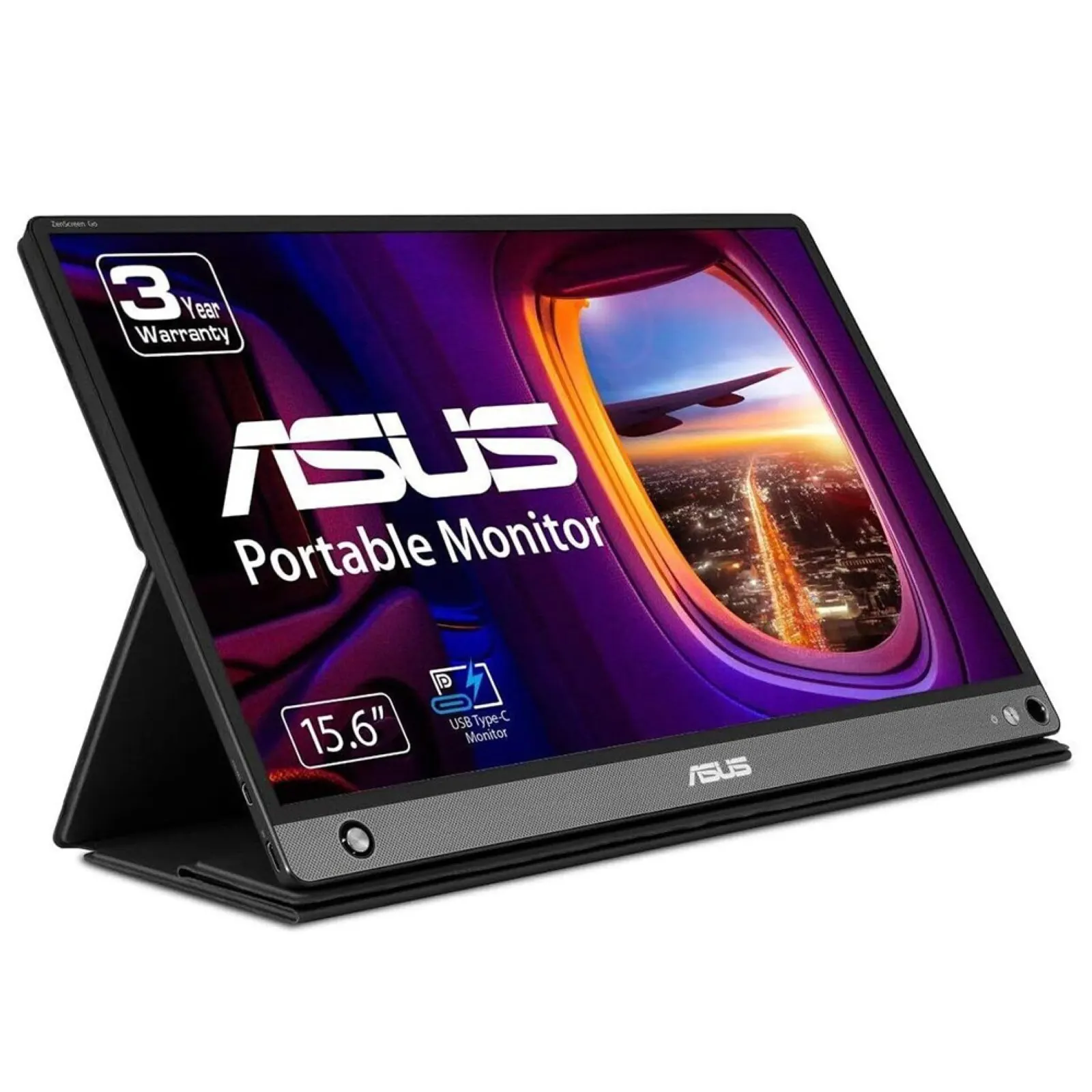 მონიტორი Monitor LCD 15.6" Asus MB16AHP MicroHDMI, USB-C, MM, IPS, 1920x1080, 7800mAh, Foldable Smart case