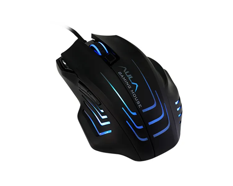 მაუსი AULA S18 Black-Rainbow Backlight Wired Gaming Mouse Black