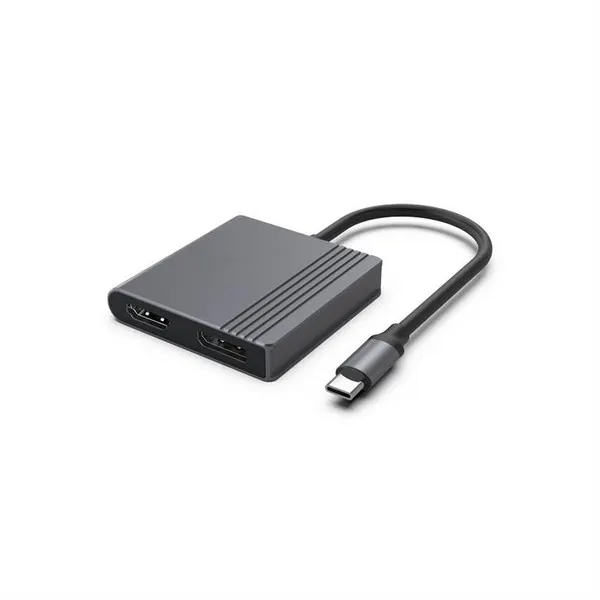 Type-C ადაპტერი Gembird Type-C to HDMI + DP Adapter