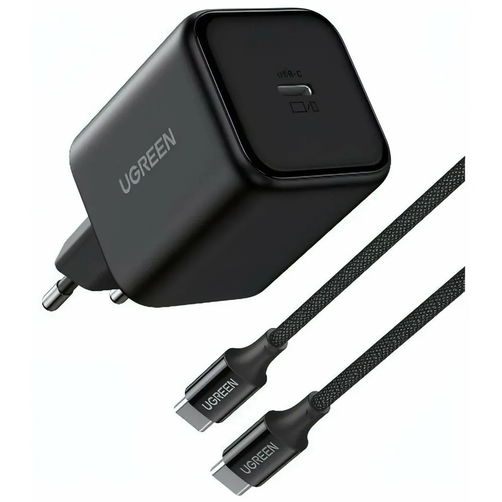 UGREEN X524 (65054), 45W, Type-C, GaN Fast Charger Set, Black