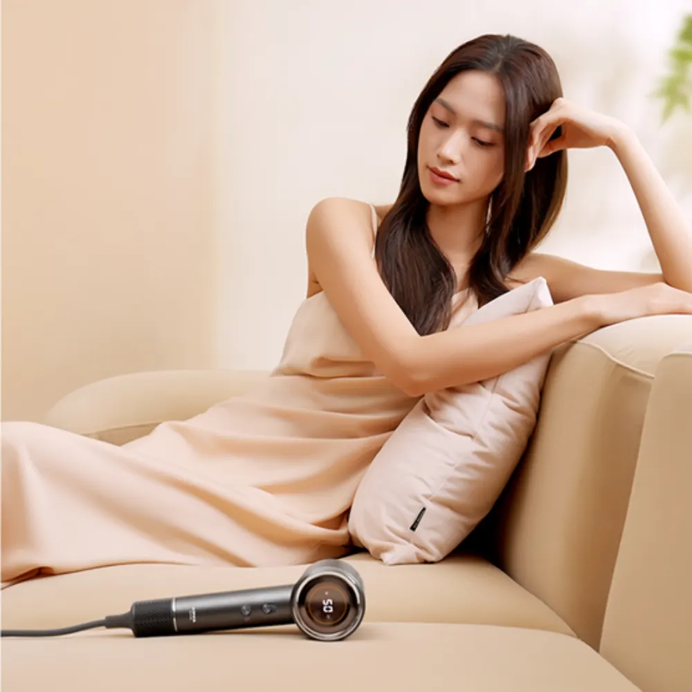 ALLX AXH-015G, 1600W, High Speed Hair Dryer, Negative Ionic, Turbo, Gray