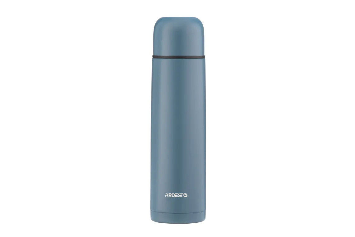 თერმოსი Ardesto Vacuum flask Bright City, 1000ml, stainless steel, dark blue