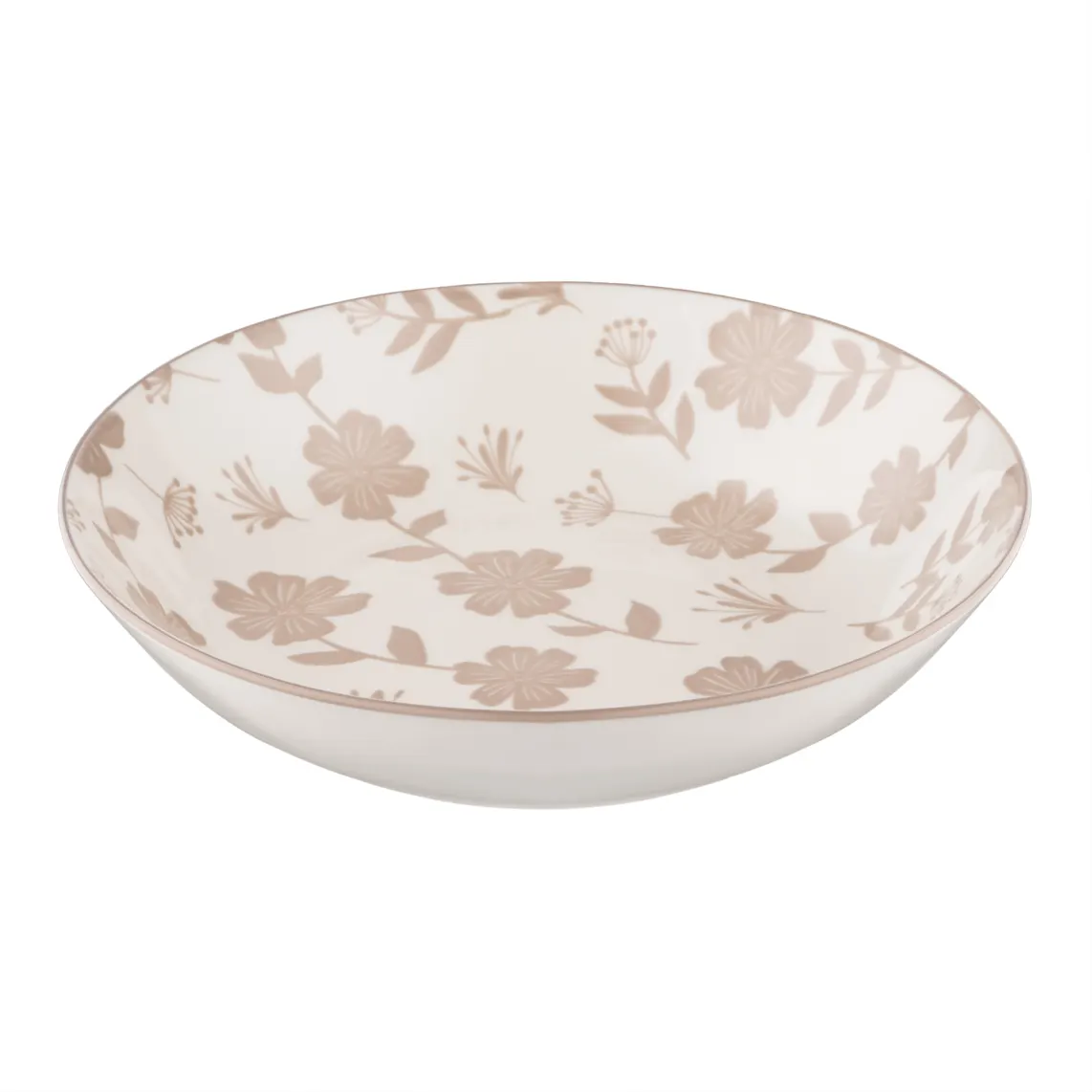 თეფში Soup plate ARDESTO Ravenna 790ml, 20cm, porcelain, white-beige
