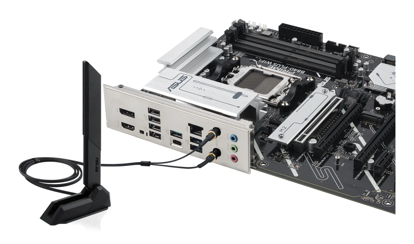 დედაპლატა ASUS Motherboard PRIME B840-PLUS WIFI sAM5 B840 4xDDR5 M.2 HDMI DP WiFi BT ATX