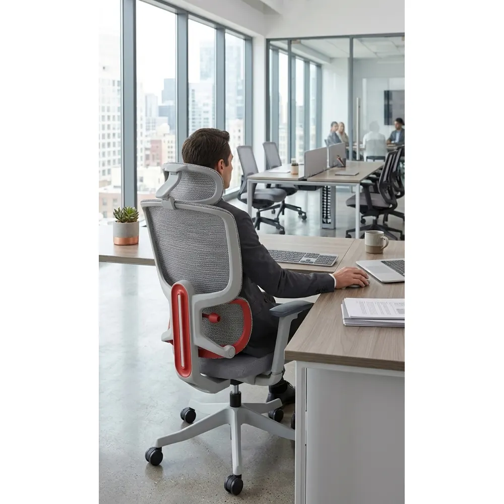 საოფისე სავარძელი ALLX ERGO X7-AIR-G Executive Office Chair Grey