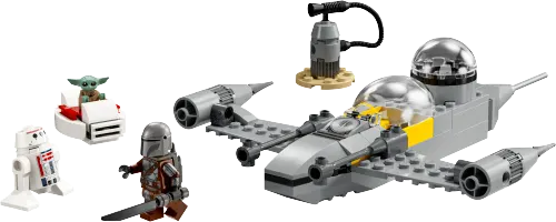 კონსტრუქტორი LEGO Star Wars Mando and Grogu's N-1 Starfighter 75410