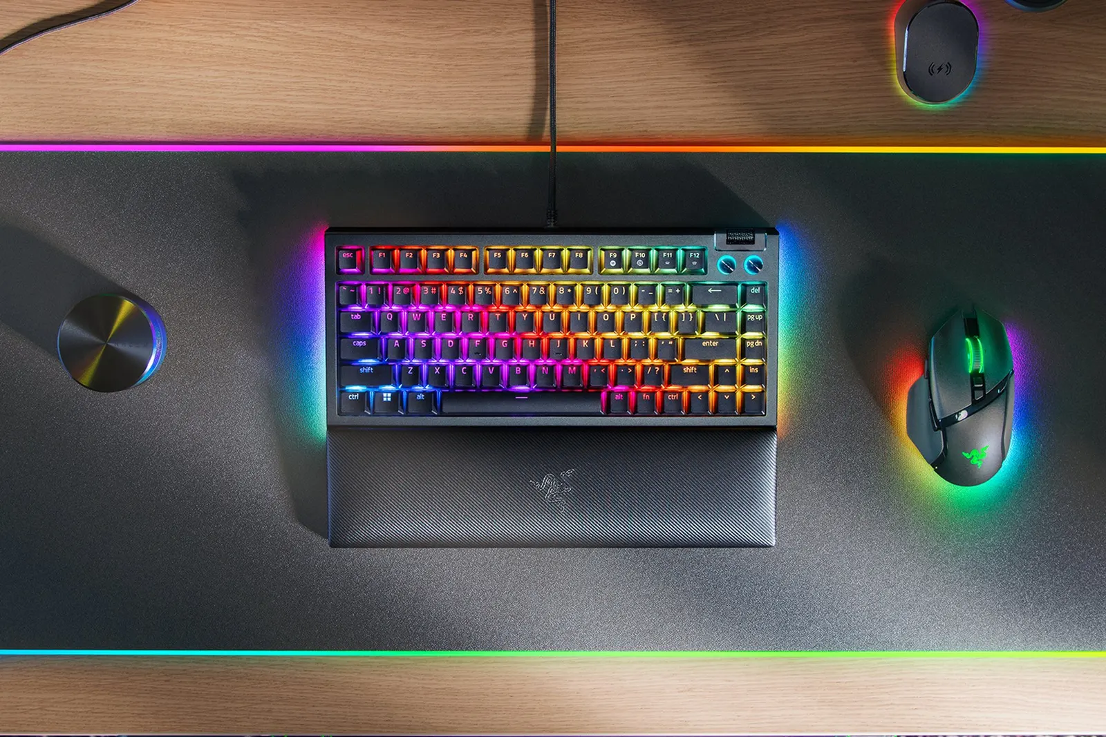 კლავიატურა Razer Keyboard BlackWidow V4 75% RGB 83key Mechanical Tactile Switch GEN-3 USB EN, black