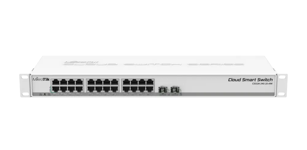 მართვადი სვიჩი - CSS326, 24G, 2S+, MikroTik CSS326-24G-2S+RM