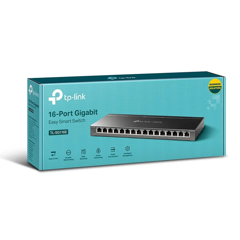 სვიჩი TP-Link, TL-SG116E, 16-Port Gigabit Easy Smart Switch