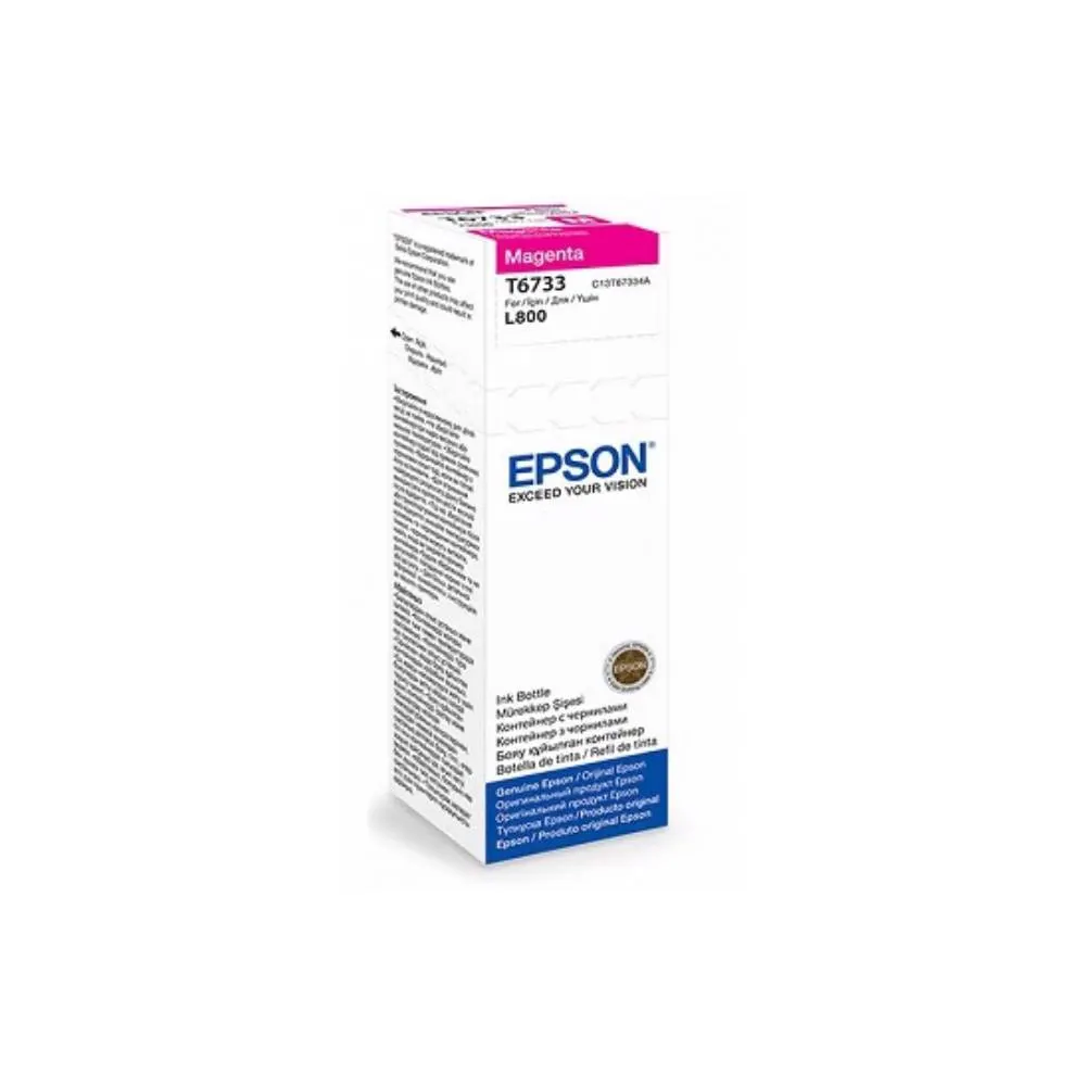 Epson L800 Magenta ink bottle 70ml (10 x 15 - 1800 Photo Pages) C13T67334A