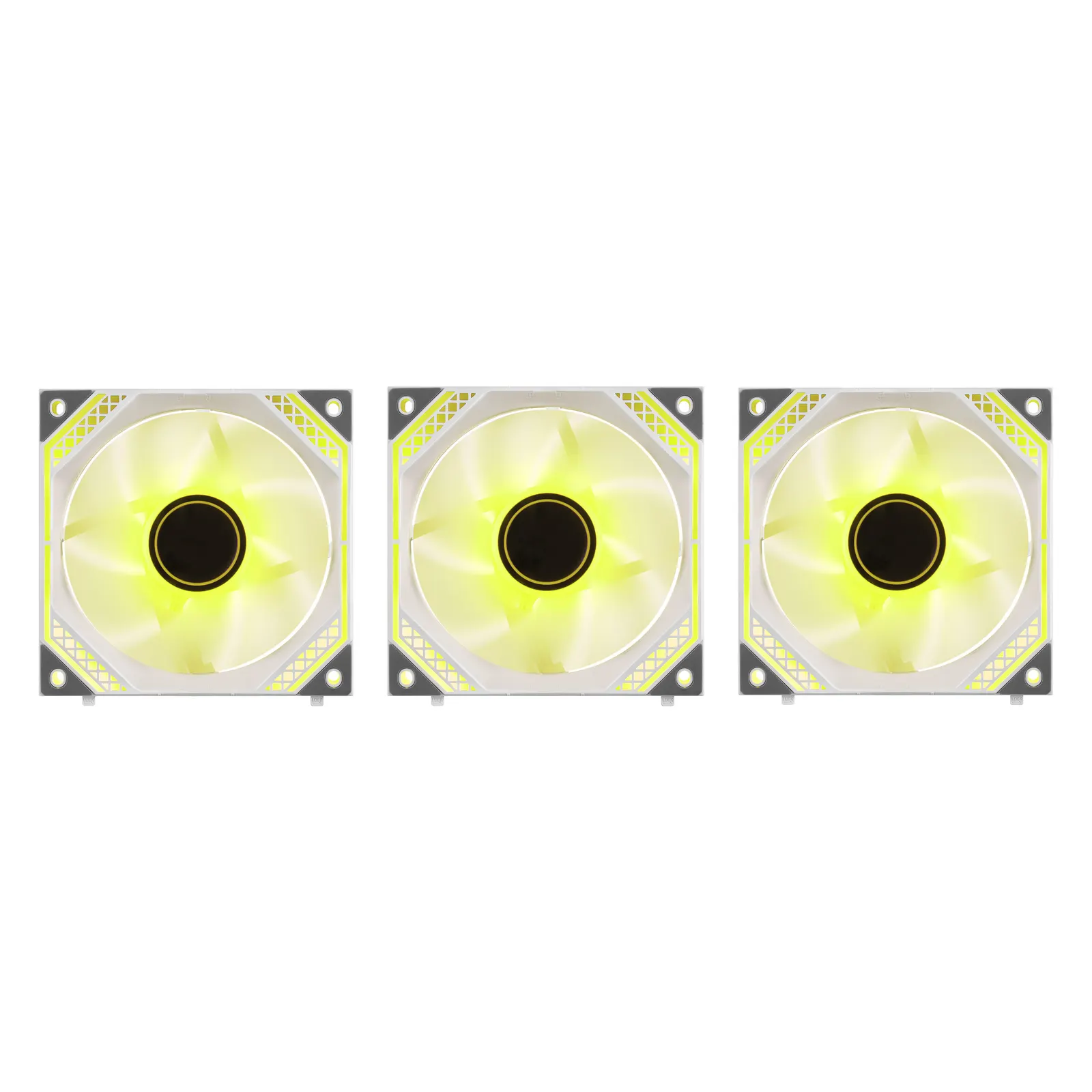 ქეისის ვენტილატორი 2E GAMING Case Fan Air Cool Magic Mirror ACF120MW-ARGB, 3x120mm, 2000rpm, 4pin PWM +5VARGB, 20.5dBa, white