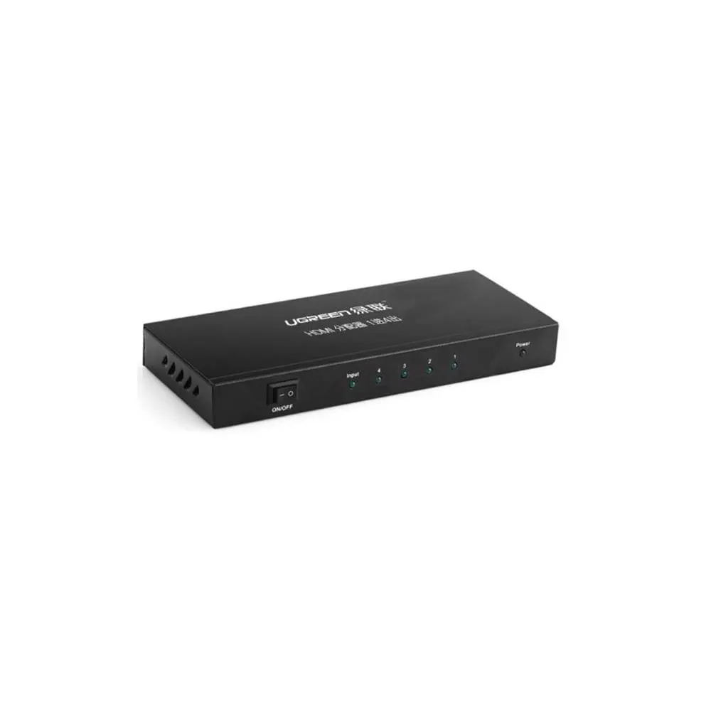 HDMI სპლიტერი UGREEN CM620 (40202EU), HDMI Splitter 1 In 4 Out EU, Black
