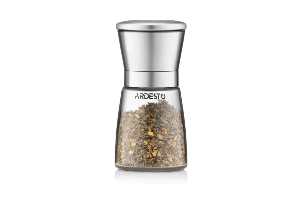 სამარილე Ardesto Salt and Pepper Mill Gemini, glass, stainless steel