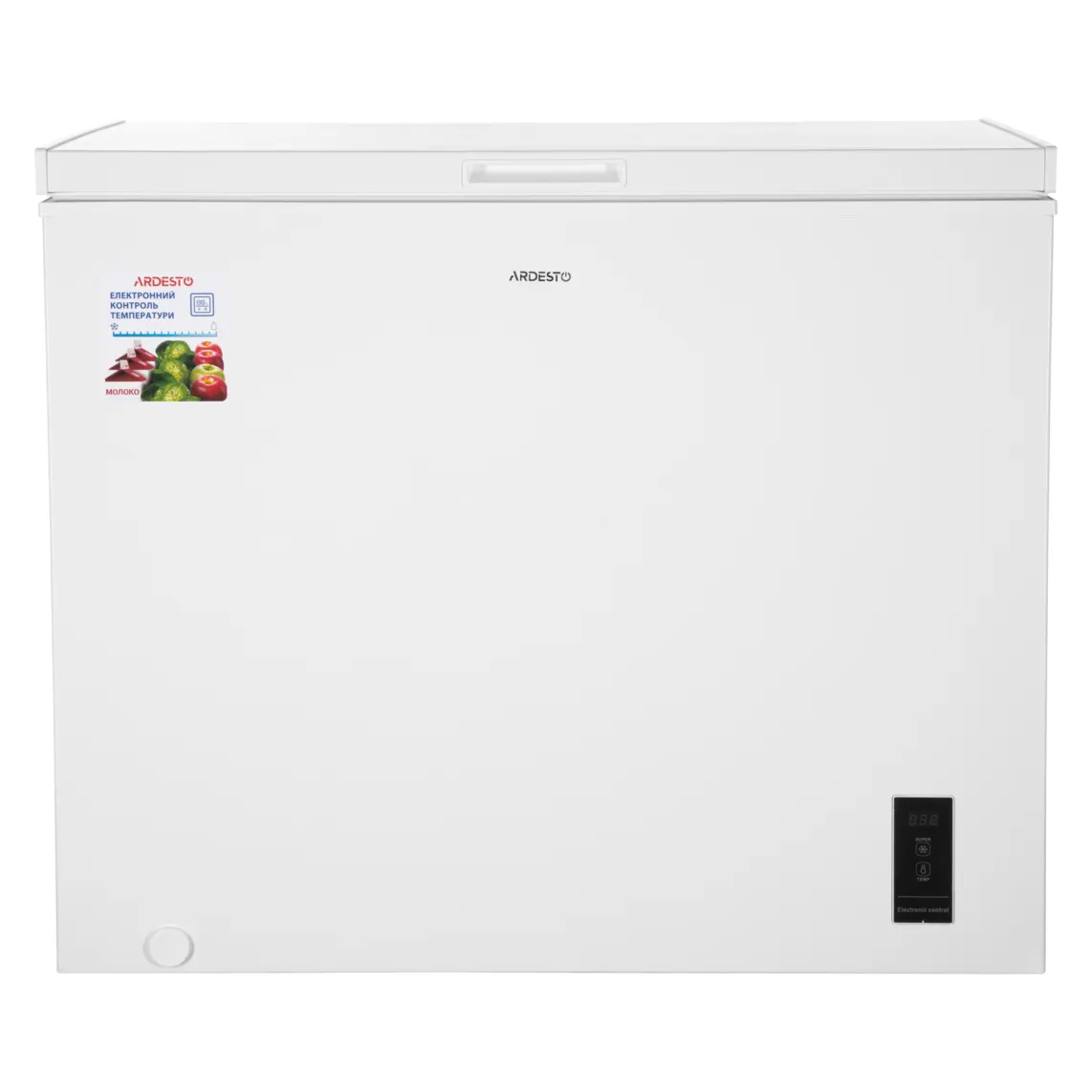 საყინულე Chest freezer ARDESTO, 249L, A++, ST, display ext, ref mode, white