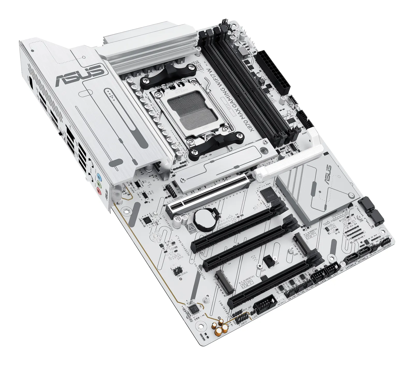 დედაპლატა ASUS Motherboard X870 MAX GAMING WIFI7 W sAM5 X870 4xDDR5 M.2 HDMI USB Type-C WiFi BT ATX white