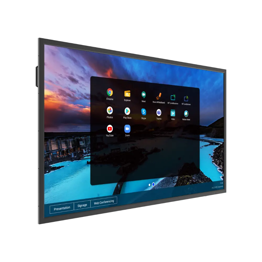 Interactive display Vivitek NovoDisplay DK751 Panel Size 75” Native Resolution 4K Ultra-HD (3840 x 2160) Android™ v7.1 Speakers 5W x2 (Stereo)