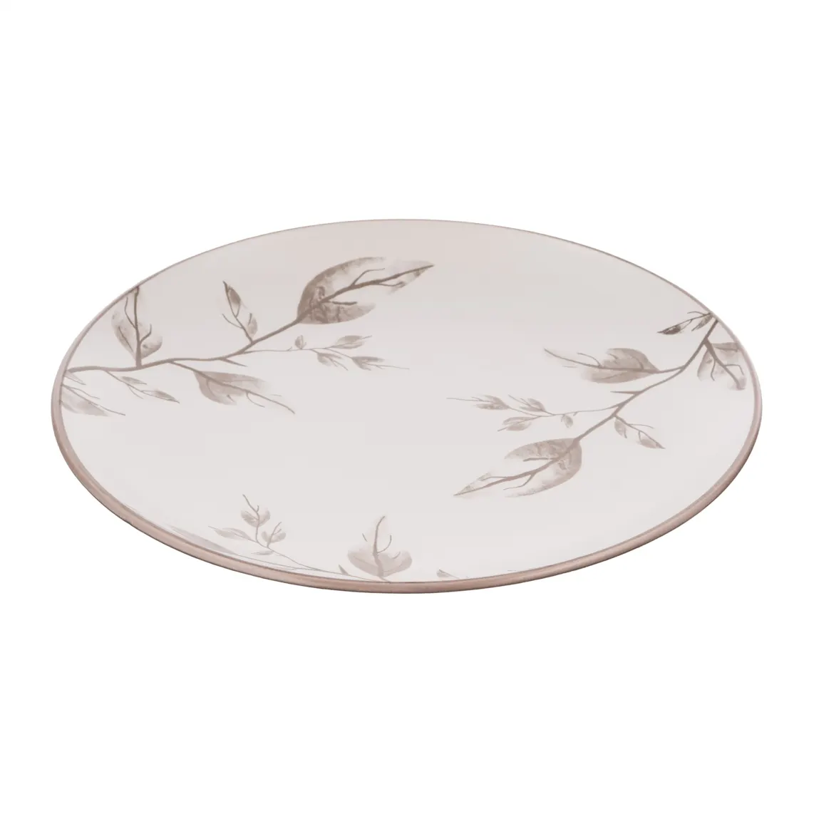 Dessert plate ARDESTO Asti, 19.4cm, ceramic, white-beige