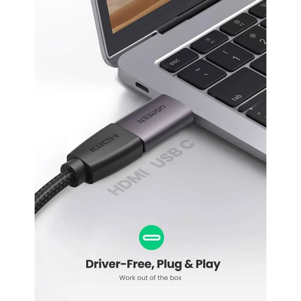 ადაპტერი UGREEN US320 (70450), Type-C to HDMI Adapter, Space Gray