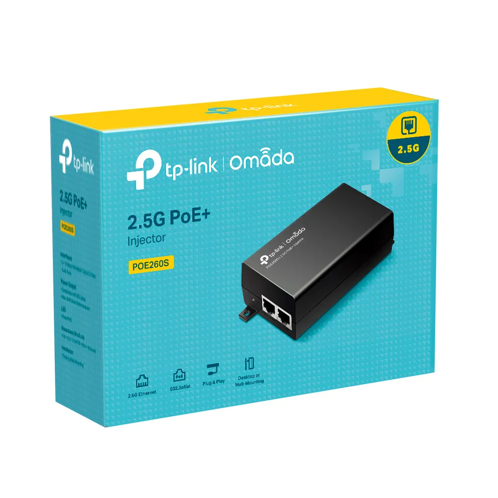 PoE ინჟექტორი TP-Link POE260S PoE+ Injector