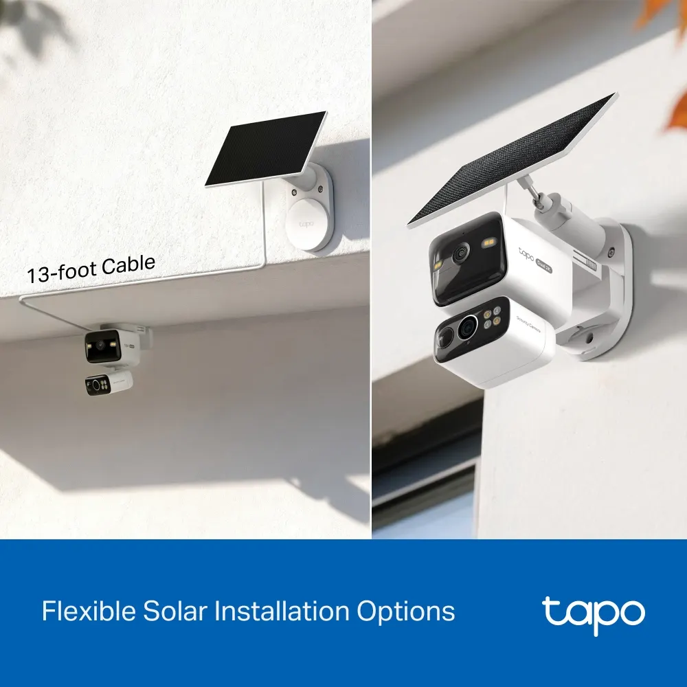 სმარტ კამერა TP-Link Tapo C645D Solar-Powered Dual-Lens Pan/Tilt Security Camera Kit
