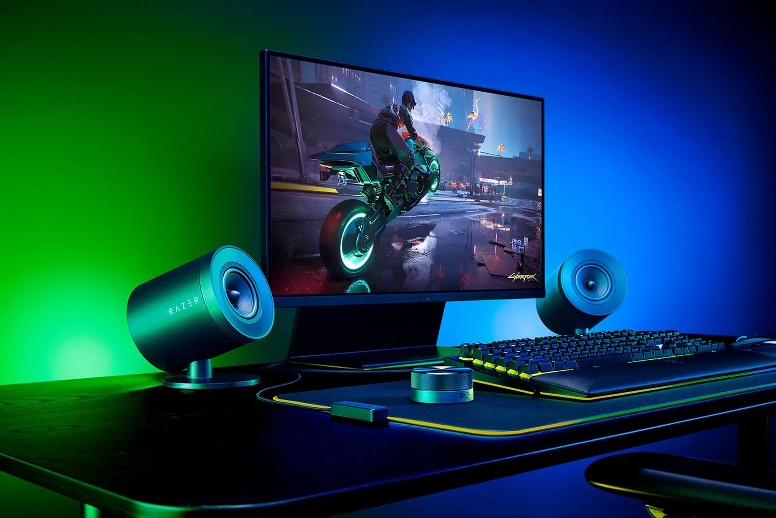 დინამიკი Razer Multimedia speaker Nommo V2 Pro 2.1, USB-A, RGB, black