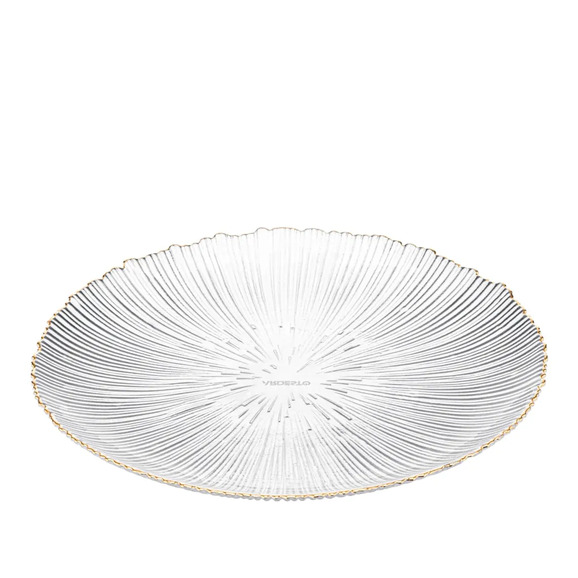 თეფში Plate ARDESTO Mallow, 21cm, glass, transparent