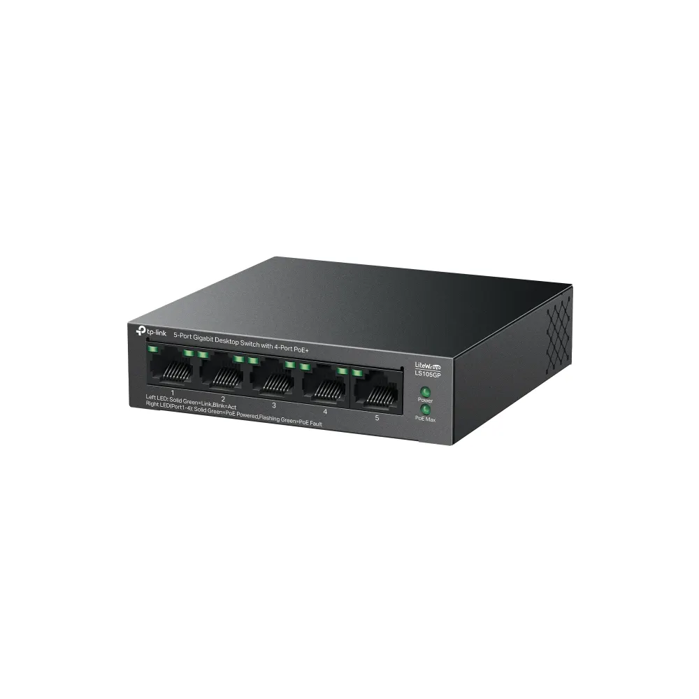 სვიჩი TP-link LS105GP Switch Unmanaged PoE+
